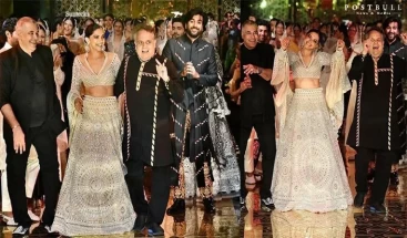 Deepika Padukone becomes the shop stoppers as Fashion Designer Abu Jani Sandeep Khosla Completed his 33 years in Bollywood.