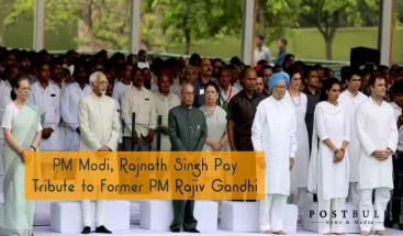 PM Modi , Rajnath Singh Pay Tribute to Former PM Rajiv Gandhi on his Birth Anniversary