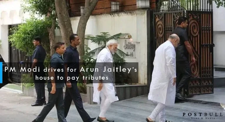Live Updates: Prime Minister Narendra Modi Visits Arun Jaitley’s house to pay tributes